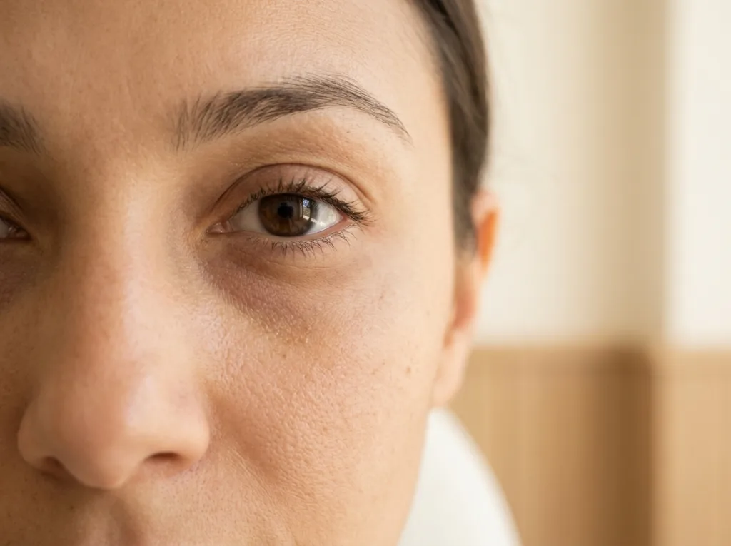 Tono oscuro bajo los ojos, despigmentación de ojeras en San Sebastián