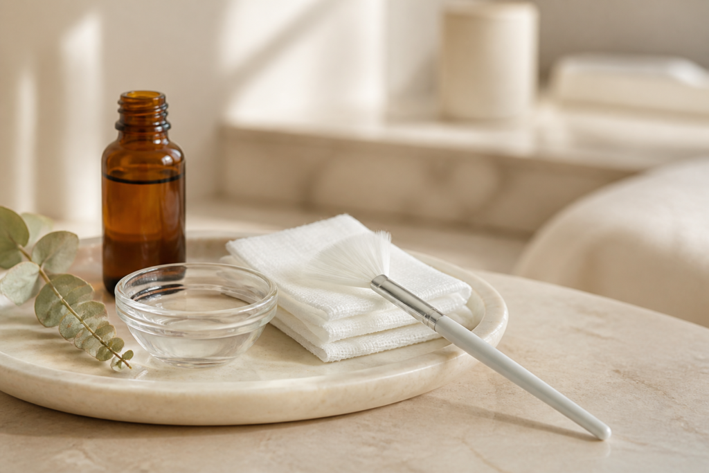Piel del rostro tras una sesión de peeling químico en cabina