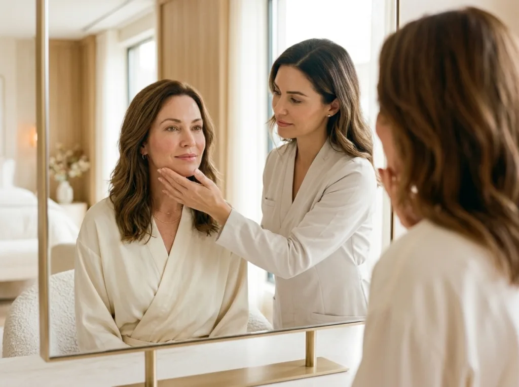 Plan facial personalizado en consulta, Total Face en clínica de San Sebastián